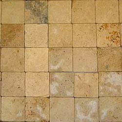 yellow tumbled travertine mosaic tile