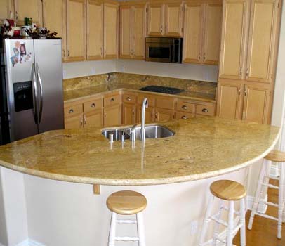 Kashmir Gold Granite Kitchen Worktop